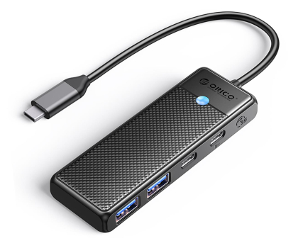 Hub USB Orico USB-C - 2x USB-C, 2x-USB-A, PD100W PAPW2AC-C3-015-BK-EP